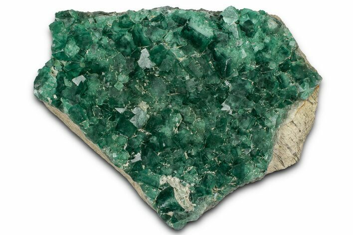 Green Fluorescent Cubic Fluorite Crystals - Madagascar #358927